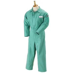 Black Stallion Flame-Resistant Cotton Coverall, Green – F9-32CA/PT