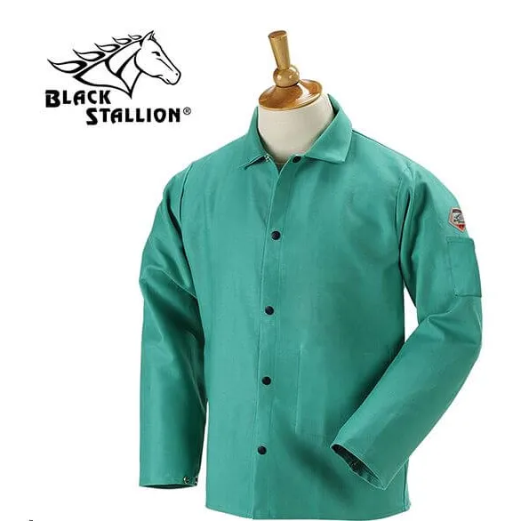 Revco Black Stallion 9 Oz Green Flame Resistant Cotton 36 Inch Coat #F9-36C