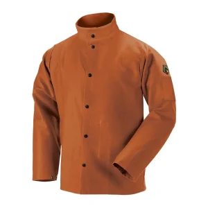 Black Stallion TruGuard 200 FR Cotton Welding Jacket, Brown – FB2-30C