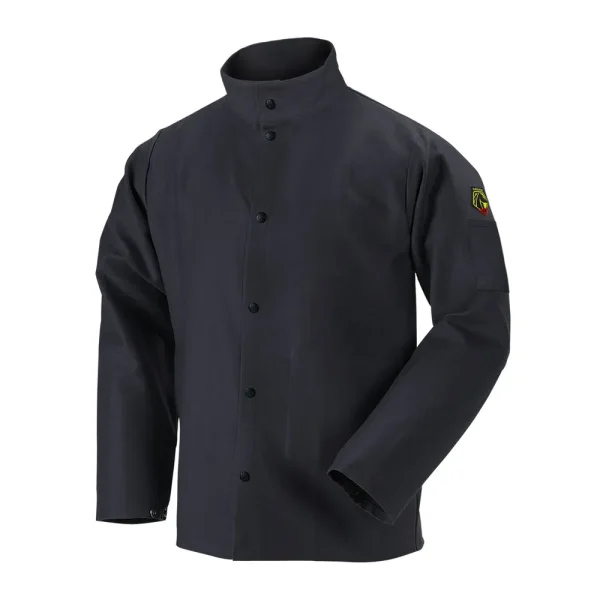 Black Stallion TruGuard 200 FR Cotton Welding Jacket, Black – FBK9-30C