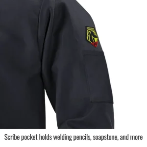 Black Stallion TruGuard 200 FR Cotton Welding Jacket, Black – FBK9-30C