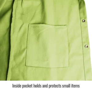 Black Stallion TruGuard 200 FR Cotton Welding Jacket, Lime – FL9-30C