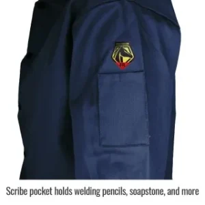 Revco Black Stallion ToolHandz 9 oz Flame Resistant Cotton 30 Inch Coat, Navy #FN9-30C