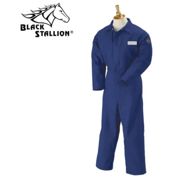 Black Stallion Flame-Resistant Cotton Coveralls #FN9-32CA/PT