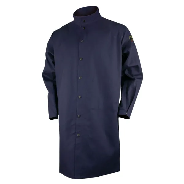 Revco Black Stallion ToolHandz 9 oz Flame Resistant Cotton 42″ Shop Coat (Navy) #FN9-42C
