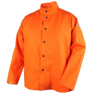 Black Stallion TruGuard 200 FR Cotton Welding Jacket, Orange – FO9-30C