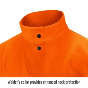 Black Stallion TruGuard 200 FR Cotton Welding Jacket, Orange – FO9-30C