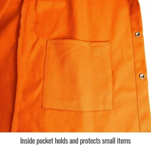 Black Stallion TruGuard 200 FR Cotton Welding Jacket, Orange – FO9-30C
