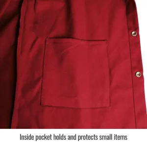 Black Stallion TruGuard 200 FR Cotton Welding Jacket, Red – FR9-30C