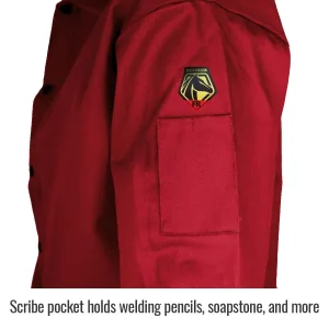Revco Black Stallion ToolHandz 9 oz Flame Resistant Cotton 30 Inch Coat (Red) #FR9-30C