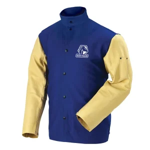 Revco Black Stallion FR Cotton & Grain Pigskin Hybrid Welding Jacket (Royal Blue) #FRB9-30C/PS