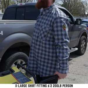 Black Stallion FR Cotton Work Shirt Gray Plaid – FS9-PGY