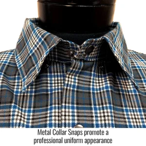 Revco Black Stallion 7oz Flame-Resistant (FR) Cotton Work Shirt (Gray Plaid) #FS9-PGY