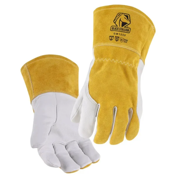 Black Stallion A6 Cut-Resistant Goatskin Palm MIG Glove – GM1550-WT
