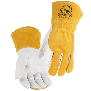 Black Stallion Cowhide MIG Glove w/ Side Padding – GM1615-WT