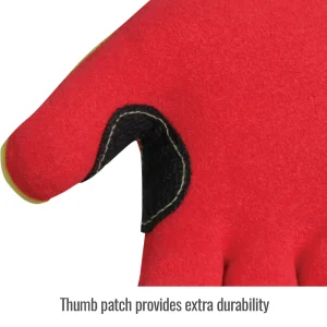 Black Stallion A6 Cut Resistant And Impact Sandy Nitrile Coated Hi-Vis Hppe Blend Glove