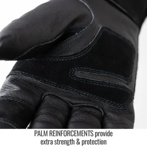 Black Stallion BSX Extended Cuff Grain Pigskin Palm Stick Glove – GS3030-BK
