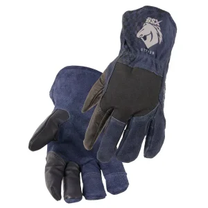Revco Black Stallion BSX Grain Goatskin & Flame-Resistant Stretch Knit Cotton TIG Glove #GT7120-NB