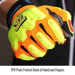 Revco Black Stallion ToolHandz MAX Cut A7 Dotted Palm TPR Impact Winter Mechanic’s Gloves #GW2226-OB