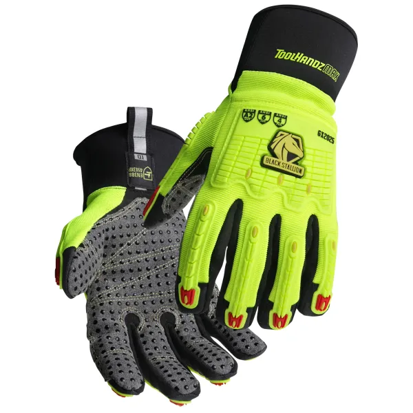 Revco Black Stallion ToolHandz MAX Cut A2 Dotted Palm Mechanic’s Gloves #GX2025-YB
