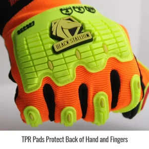 Revco Black Stallion ToolHandz MAX Cut A7 Anti-vibration Palm TPR Impact Mechanic’s Gloves #GX2327-OB