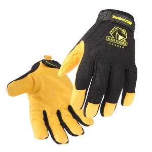 Revco Black Stallion ToolHandz Core Pig Grain Leather Palm Mechanic’s Gloves #GX4040-BY