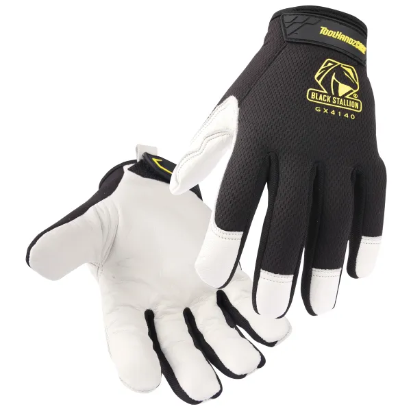 Revco Black Stallion ToolHandz Core Cow Grain Leather Palm Mechanic’s Gloves #GX4140-BW
