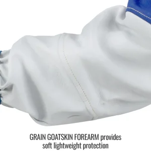 Revco Black Stallion Grain Goatskin & FR Cotton Hybrid Welding Sleeves (Pair) #HG-19S