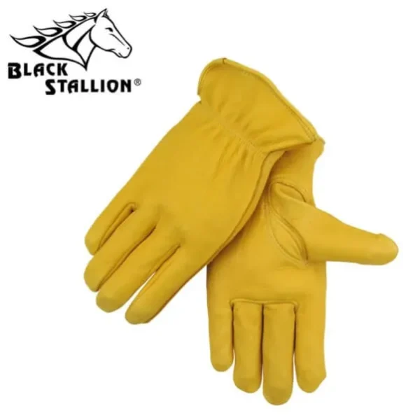 Black Stallion Grain Deerskin Driver’s Gloves #I17