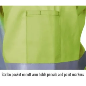 Black Stalion #JF1012-LMTruGuard™ 200 FR Cotton Welding Jacket, Reflectives – 30″