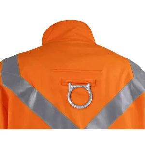 Black Stallion TruGuard™ Orange 200 FR Cotton Welding Jacket, Reflectives – 30″ #JF1012-OR