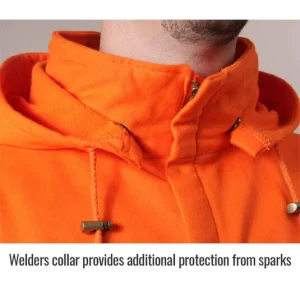 Black Stallion TruGuard™ 200 FR Cotton Hooded Sweatshirt, Reflectives, Orange #JF1332-OR