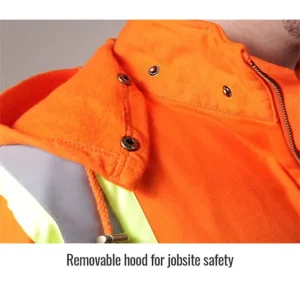 Black Stallion TruGuard™ 200 FR Cotton Hooded Sweatshirt, Reflectives, Orange #JF1332-OR