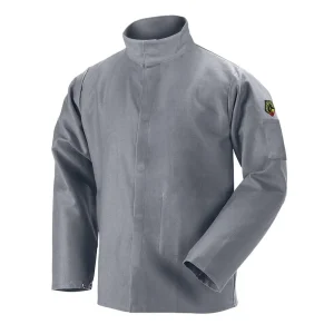 Black Stallion Gray FR Cotton Welding Jacket – JF2220-GY