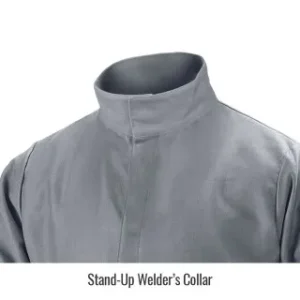 Revco Black Stallion 9 Oz Deluxe Flame Resistant Cotton Welding Jacket (Gray) #NFPA 2112, #NFPA 70E