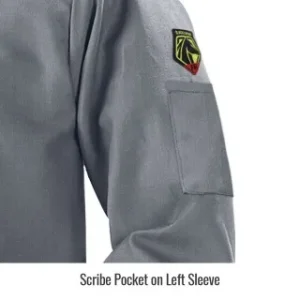Revco Black Stallion 9 Oz Deluxe Flame Resistant Cotton Welding Jacket (Gray) #NFPA 2112, #NFPA 70E