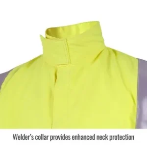 Revco Black Stallion ToolHandz 9 oz Flame Resistant Ansi Hi-Vis Arcweld Jacket w/ Silver Reflective #JF4312-HY