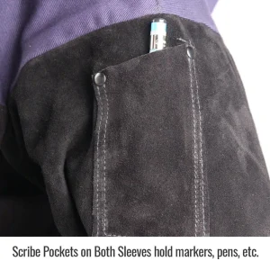 Black Stallion FR Cotton & Cowhide Hybrid Welding Jacket – JH1016-NB