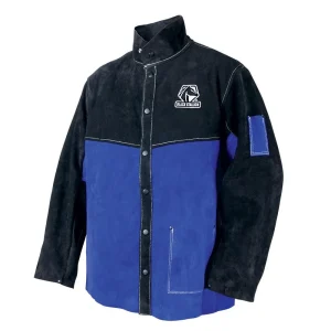 Black Stallion Color Block Leather Welding Jacket – JL1030-BB