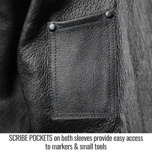 Revco Black Stallion BSX Coat Pig Grain Leather Welding Jacket (Black) #JL2035-BK