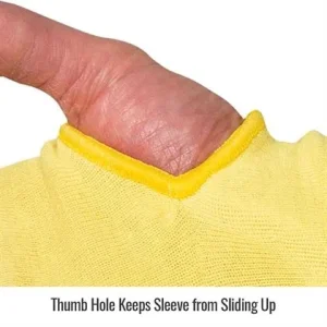 Revco Black Stallion A3 Cut-Resistant 23 Inch Sleeves with Thumb Slot KS-23T-YL