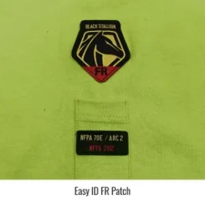 Revco Black Stallion 7 Oz Flame-Resistant Cotton Long Sleeve T-Shirt – NFPA 2112, NFPA 70E (Lime) #TF2510-LM
