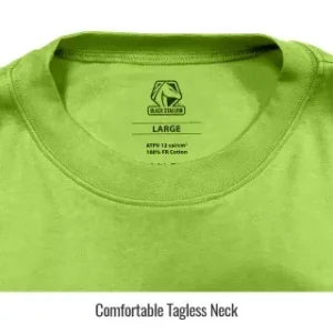 Revco Black Stallion 7 Oz Flame-Resistant Cotton Long Sleeve T-Shirt – NFPA 2112, NFPA 70E (Lime) #TF2510-LM