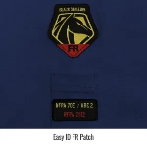 Revco Black Stallion 7 Oz Flame-Resistant Cotton Long Sleeve T-Shirt (Navy) – NFPA 2112, NFPA 70E #TF2510-NV