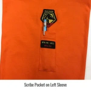 Revco Black Stallion 7 Oz Flame-Resistant Cotton Long Sleeve T-Shirt (Orange) – NFPA 2112, NFPA 70E #TF2510-OR