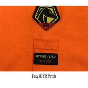 Black Stallion FR Cotton Knit Long-Sleeve T-Shirt Safety Orange #TF2510OR