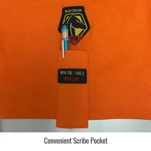 Revco Black Stallion 7 oz Flame-Resistant Cotton Long Sleeve T-Shirt w/ Silver Reflective Tape – NFPA 2112, NFPA 70E (Orange) #TF2511-OR