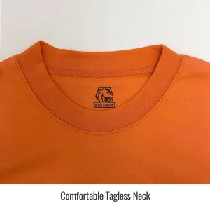 Revco Black Stallion 7 oz Flame-Resistant Cotton Long Sleeve T-Shirt w/ Silver Reflective Tape – NFPA 2112, NFPA 70E (Orange) #TF2511-OR