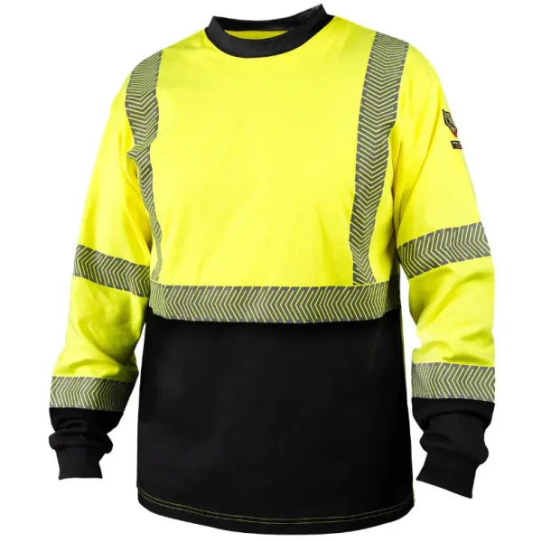 Black Stallion Hi-Vis Class 3 AR/FR Cotton Long-Sleeve – TF3030-HB