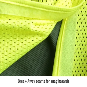 Revco Black Stallion ANSI Class 2 Break-Away Hi-Vis Safety Vest (Lime) #VS2025-LM